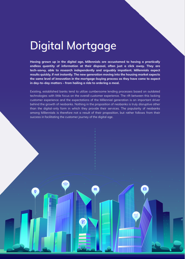 Hyarchis Trends in Mortgage Tech report page "Digital Mortgage".