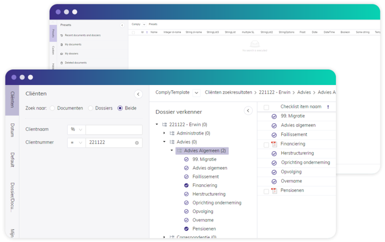 Hyarchis Document Management System dashboard and features